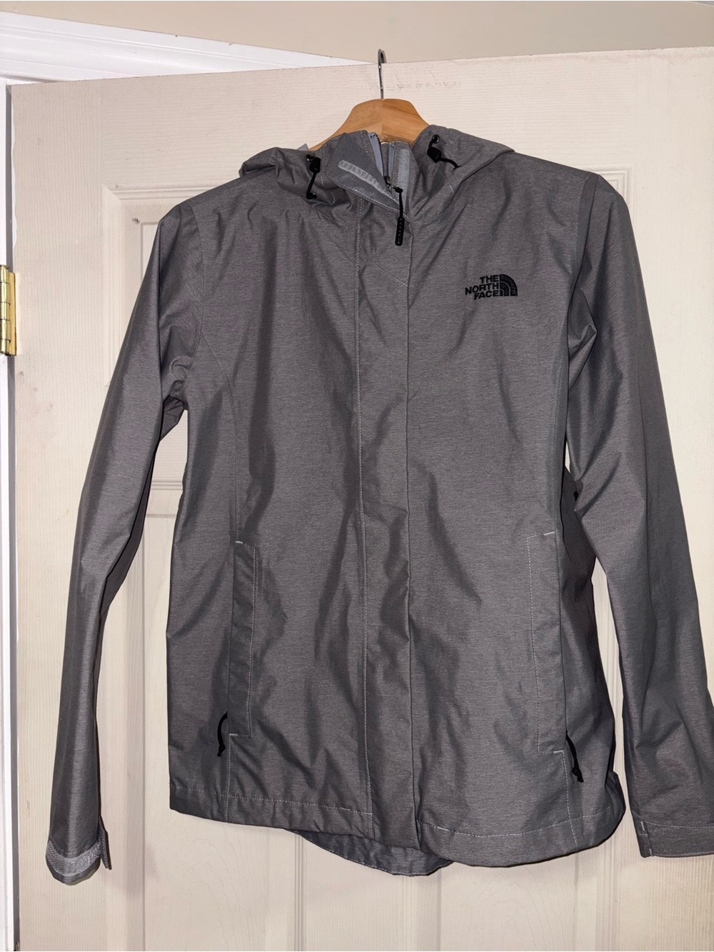 The North Face Women’s Gray Hooded Rain Jacket